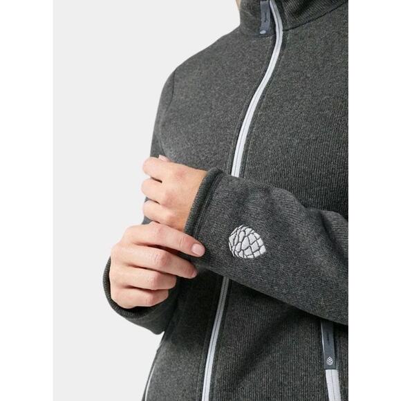 NEW Stio Womens Sweetwater Fleece Jacket XL Abyss Heather Gray Full Zip Knit - Picture 9 of 16